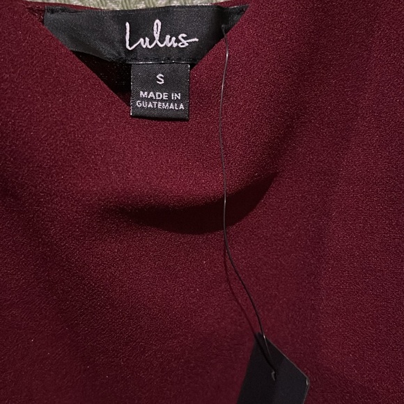 Lulus size small spaghetti strap maroon dress NWT - Picture 3 of 9